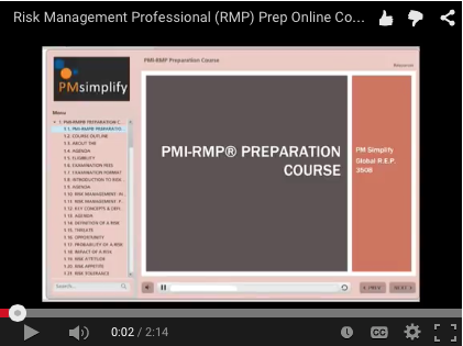 PMI-RMP<sup>®</sup> Preparation Course