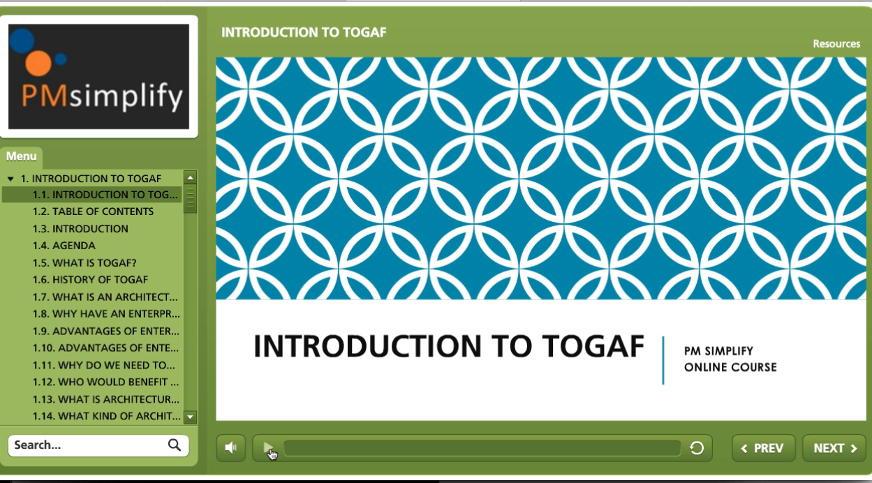 Introduction to TOGAF